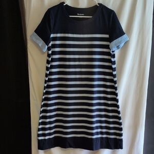 Kim Rogers Navy Striped Dress